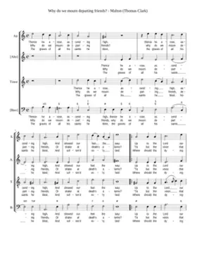 Why do we mourn departing friends?