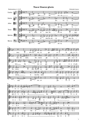 Timor Domini gloria