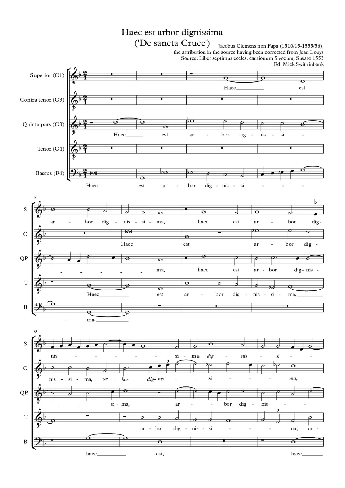 Haec est arbor dignissima - Page 1