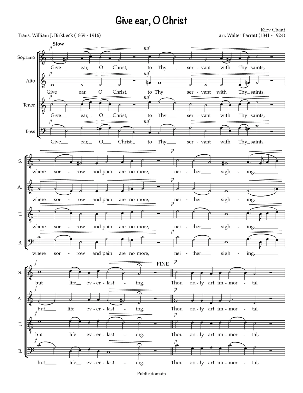 Give ear, O Christ - Page 1