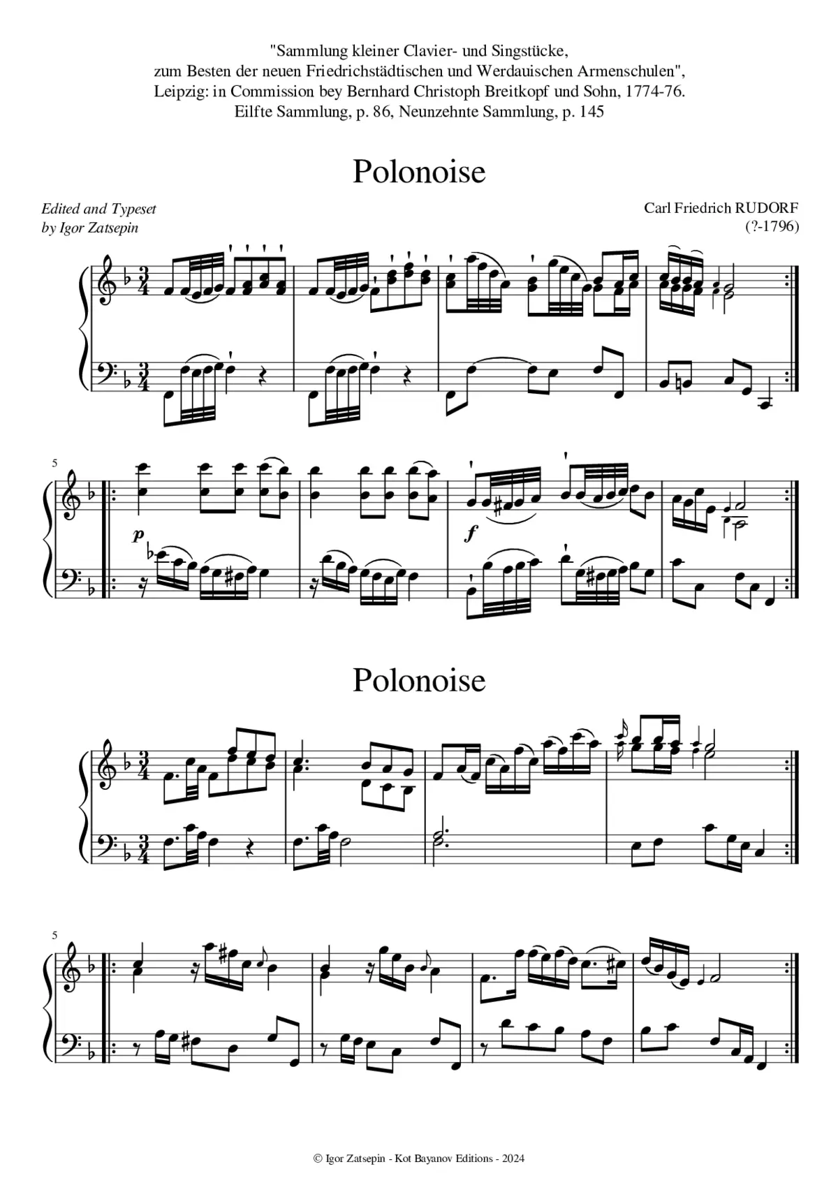 2 Polonoises in F major - Page 1