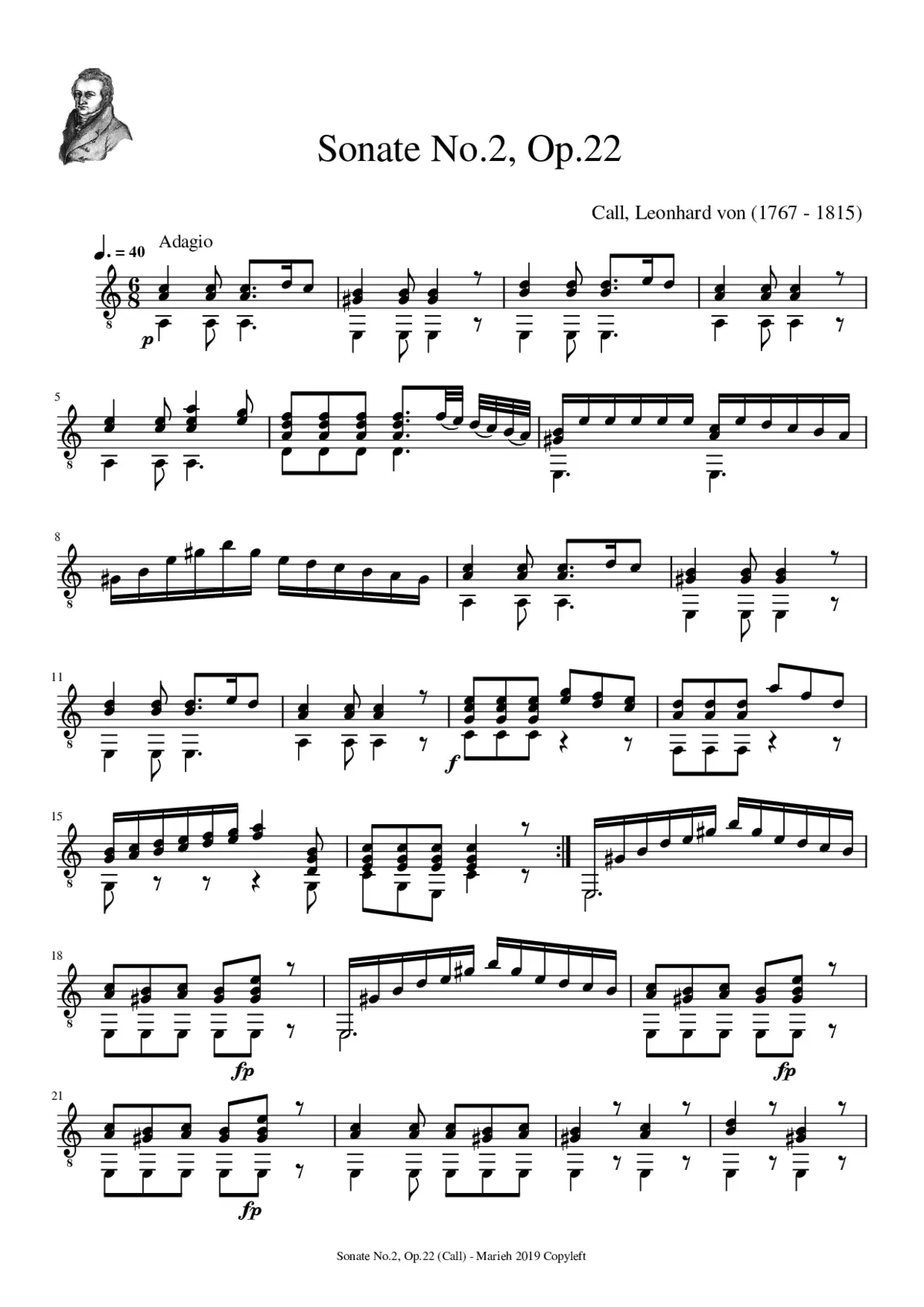 3 Guitar Sonatas - Page 1