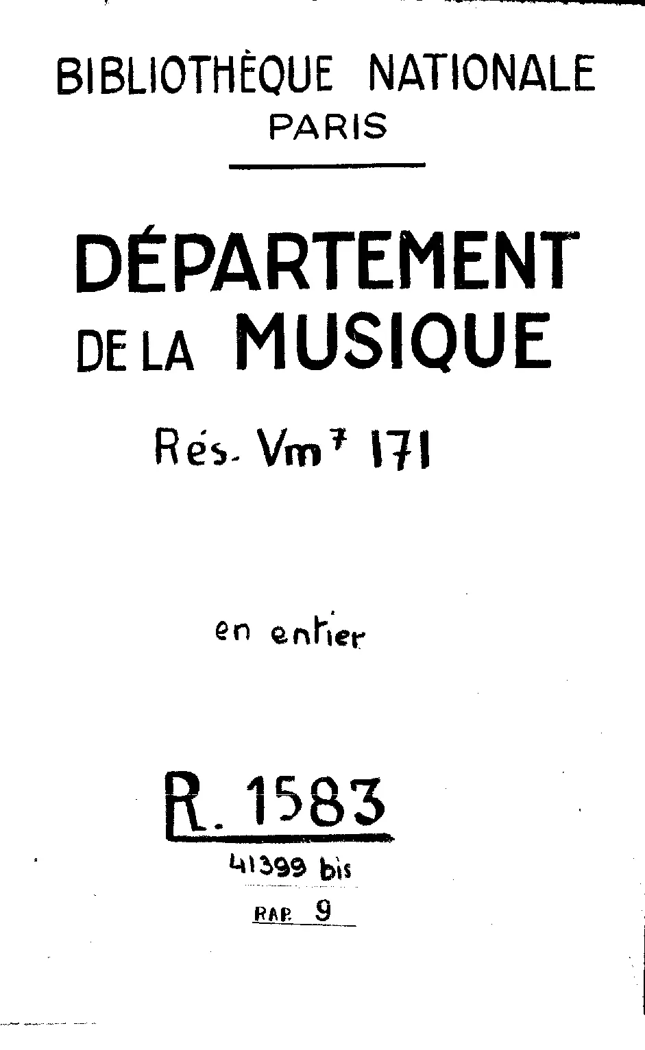 29 Chansons musicales a quatre parties - Page 1