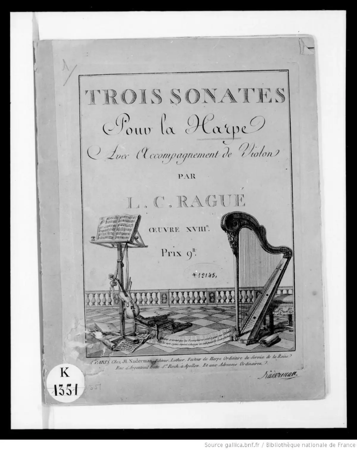 3 Sonates pour la harpe - Page 1