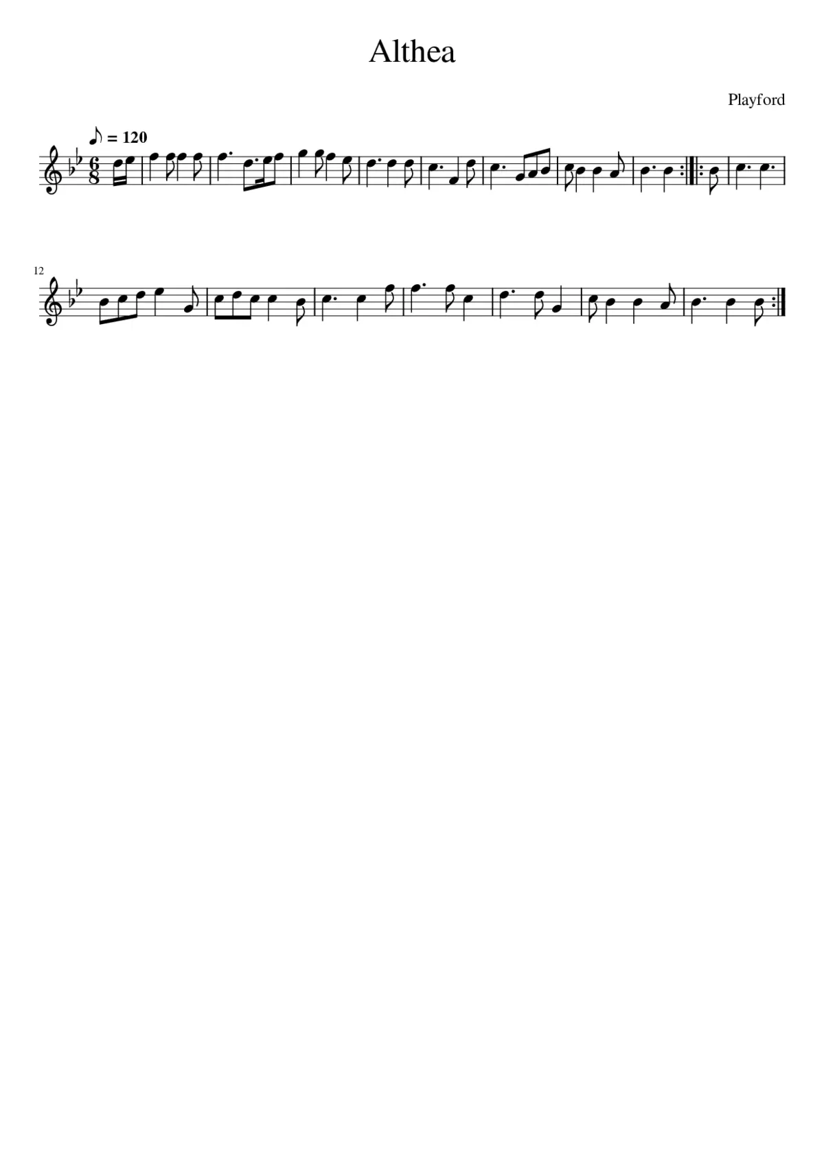 Althea - Page 1