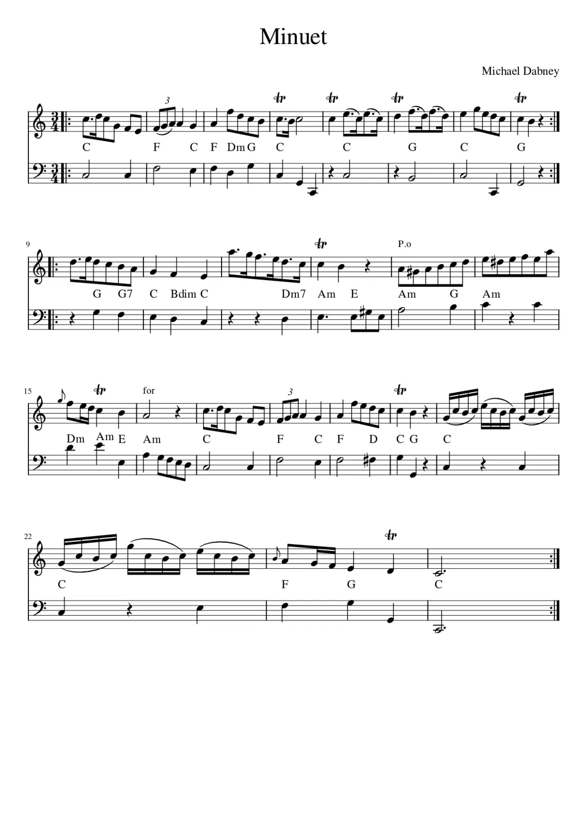 Minuet - Page 1