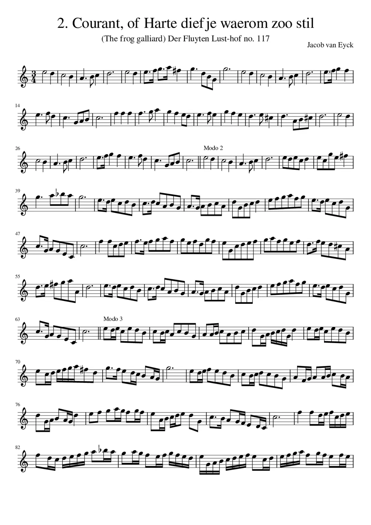 2. Courant of Harte diefje waerom zoo stil - Page 1