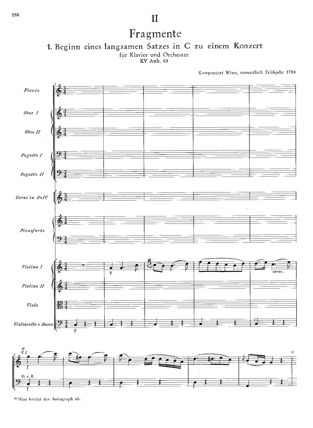 Piano Concerto in C major - Page 1