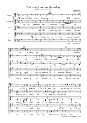 And though my love abounding