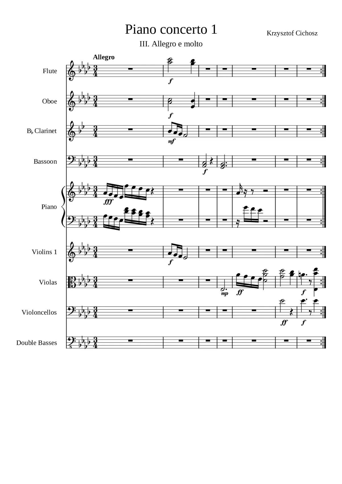 Piano concerto 1 movement 3 - Page 1