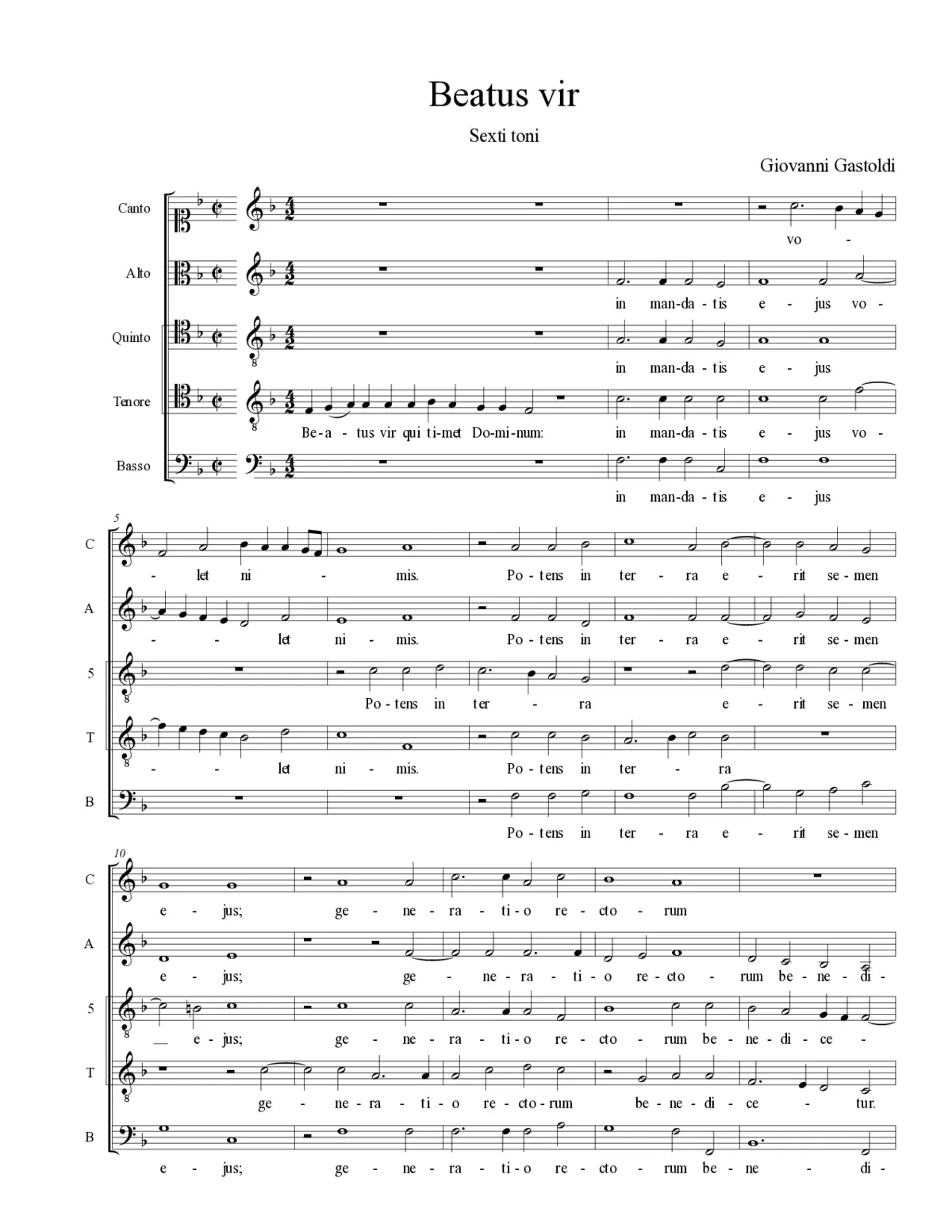 Beatus vir - Page 1