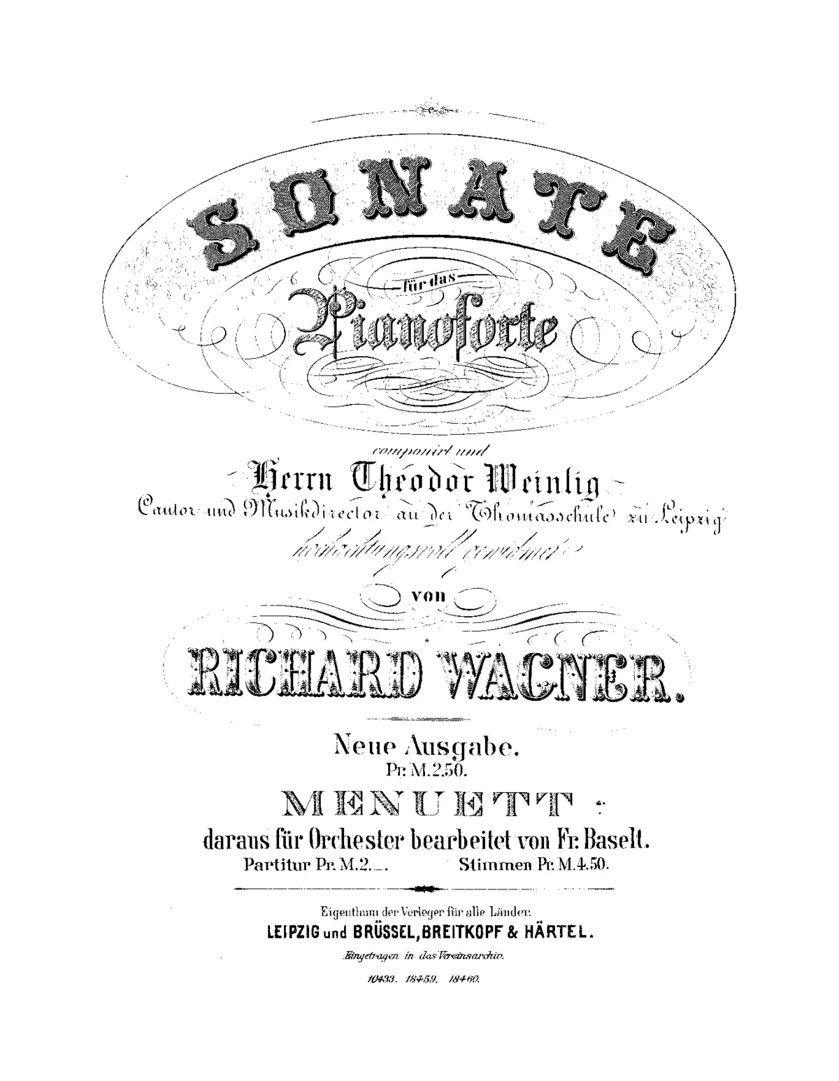 Piano Sonata in B-flat major - Page 1