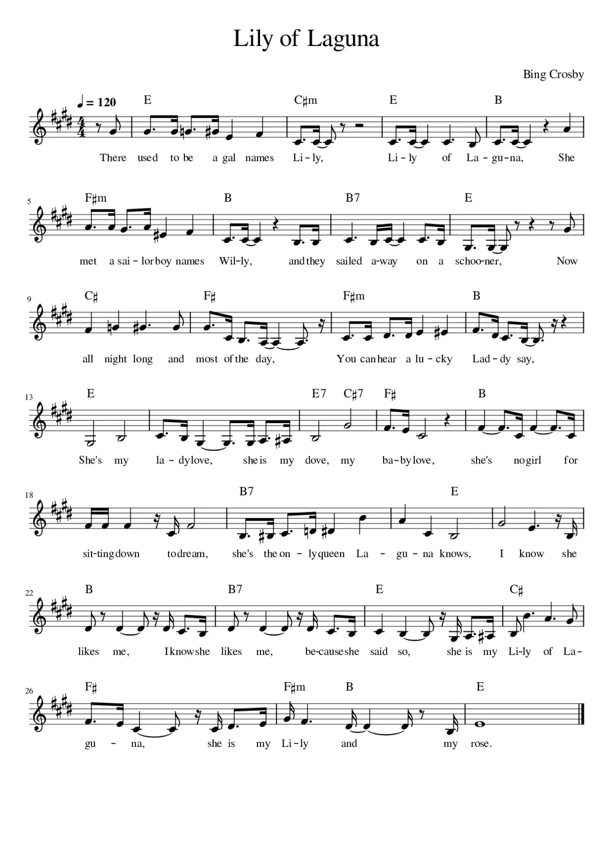 The Lily of Laguna - Page 1