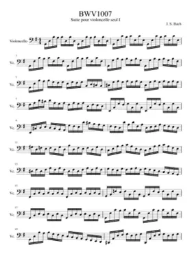 Cello Suite No.1 in G major BWV 1007