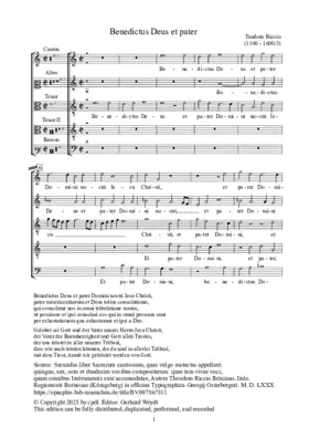 Benedictus Deus et pater