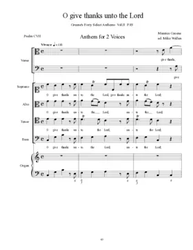 O give thanks unto the Lord