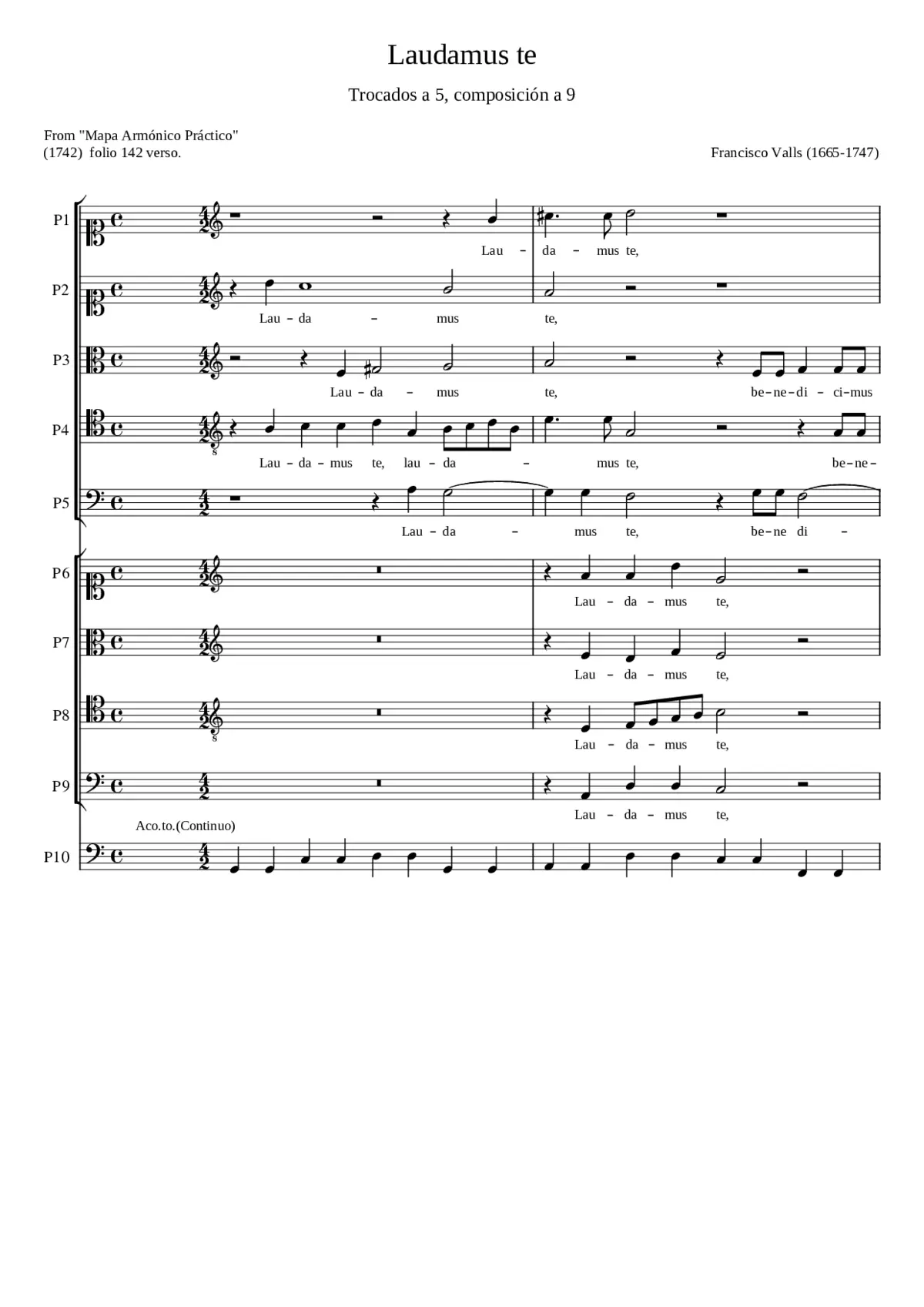 Laudamus te - Page 1