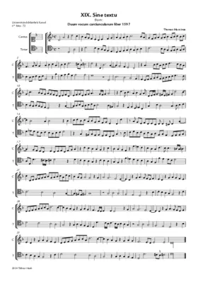 XIX Bicinium sine textu