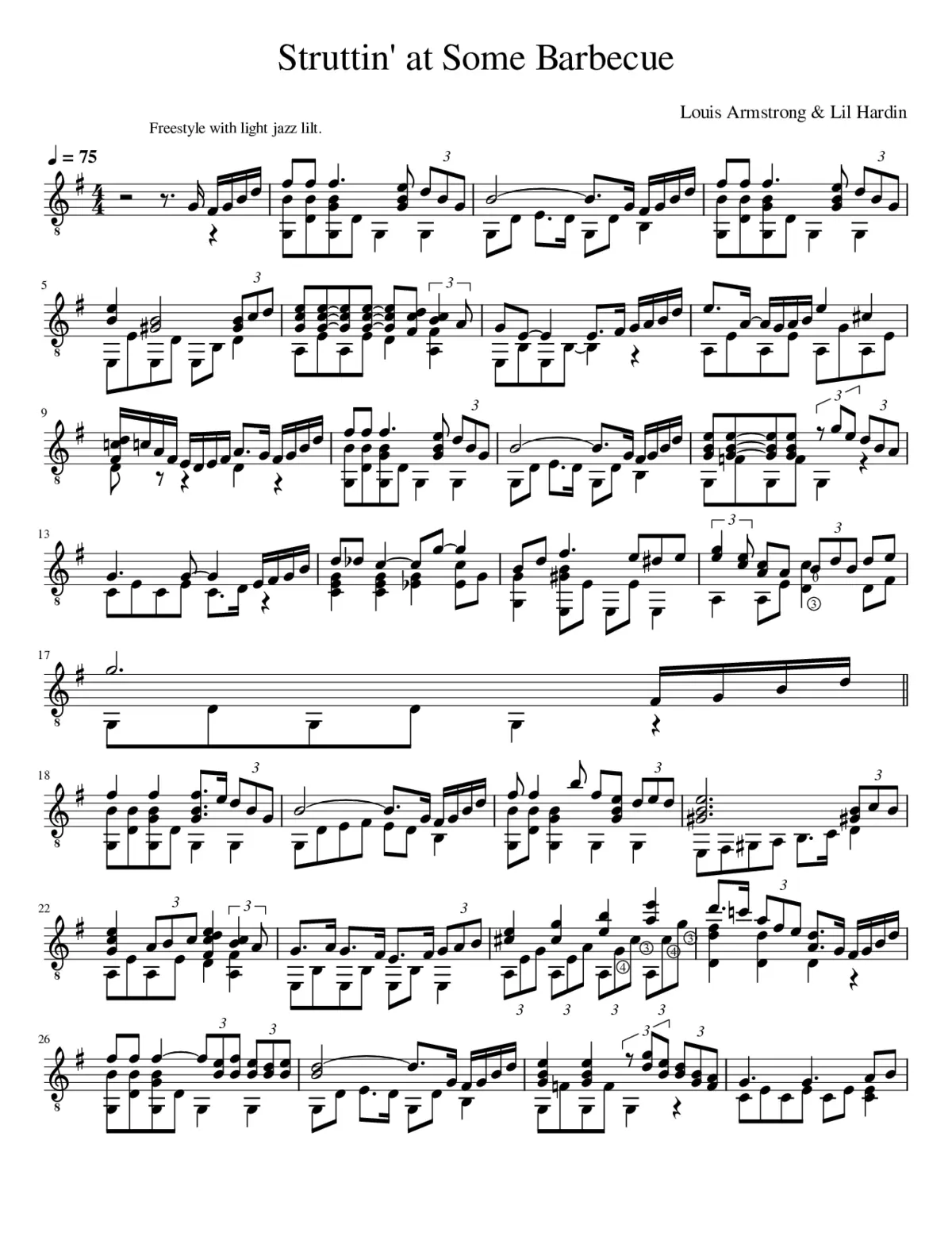 Struttin at Some Barbecue - Page 1