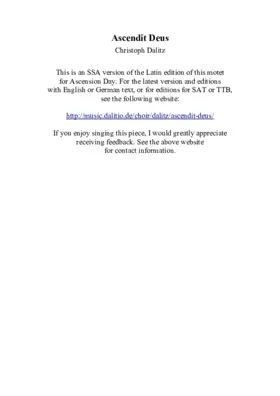 Ascendit Deus