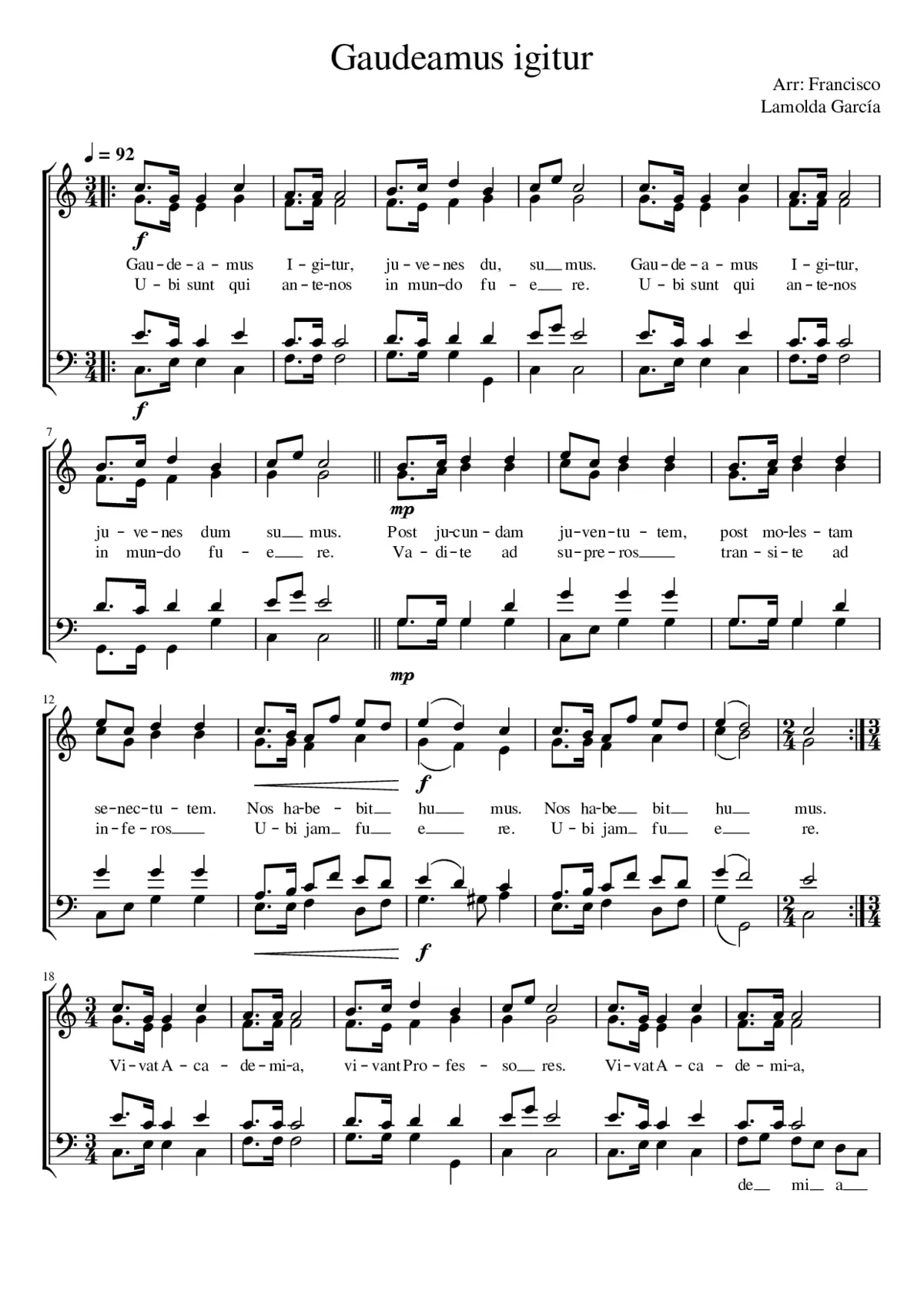 Gaudeamus igitur - Page 1