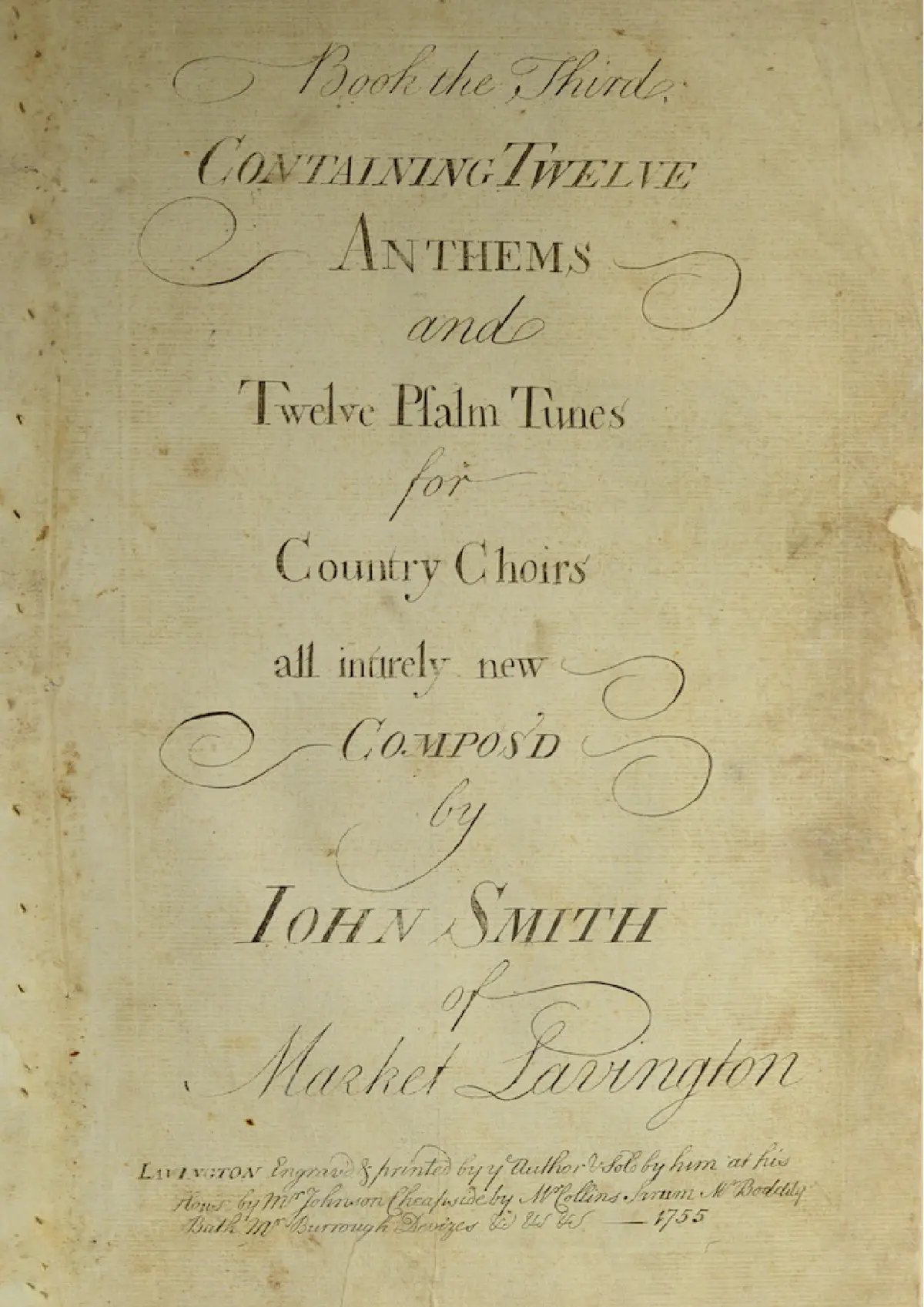 12 Anthems and 12 Psalm Tunes, 3rd Book - Page 1