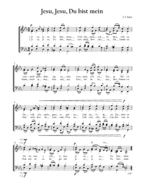 Jesu, Jesu, du bist mein, BWV 357