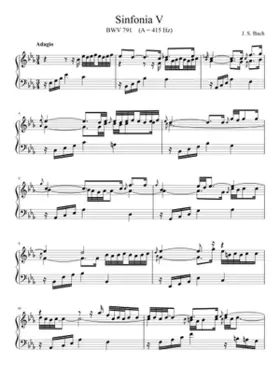 Sinfonia in E-flat major BWV 791