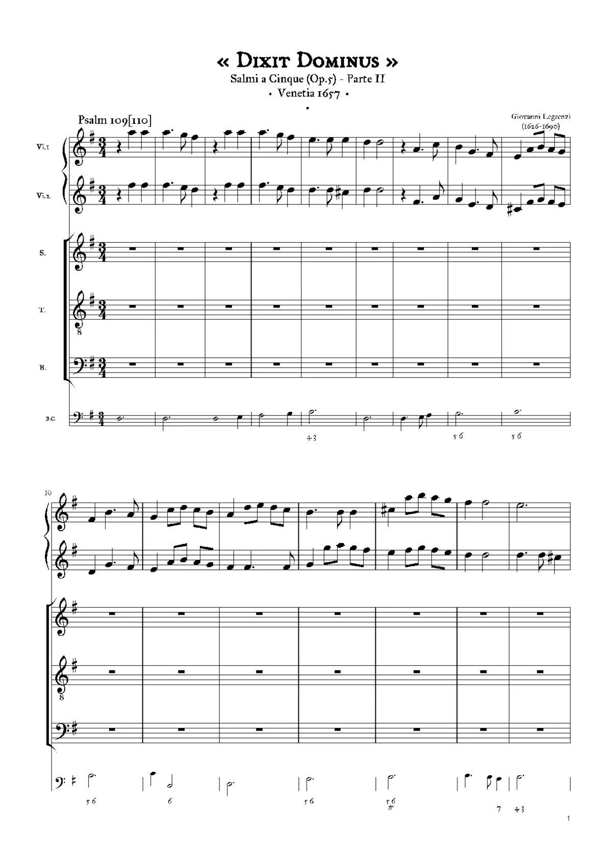 Dixit Dominus - Page 1