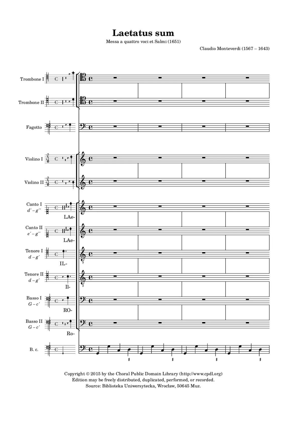 Laetatus sum a 6 - Page 1