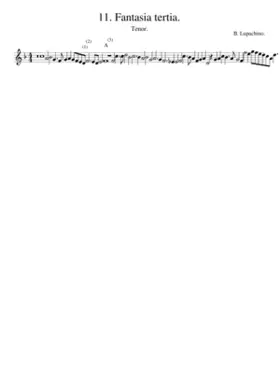 11. Fantasia tertia.
