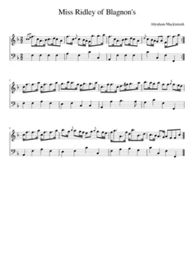 Miss Ridley of Blagnon's