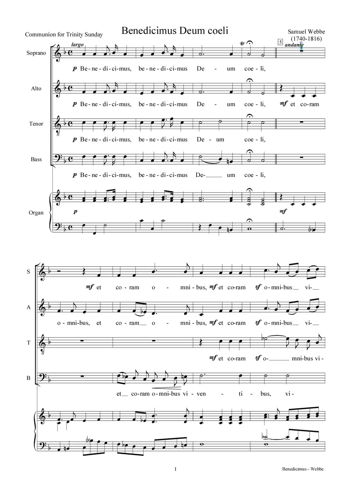 Benedicimus Deum coeli - Page 1