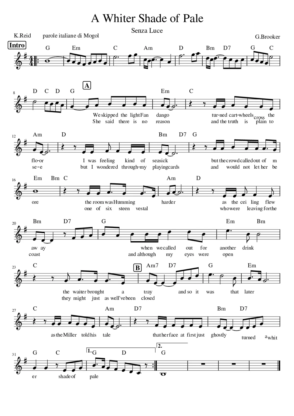 A Whiter Shade of Pale - Page 1