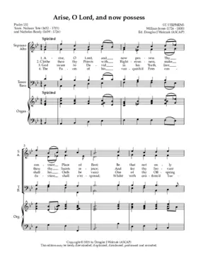 Arise, O Lord, and now possess