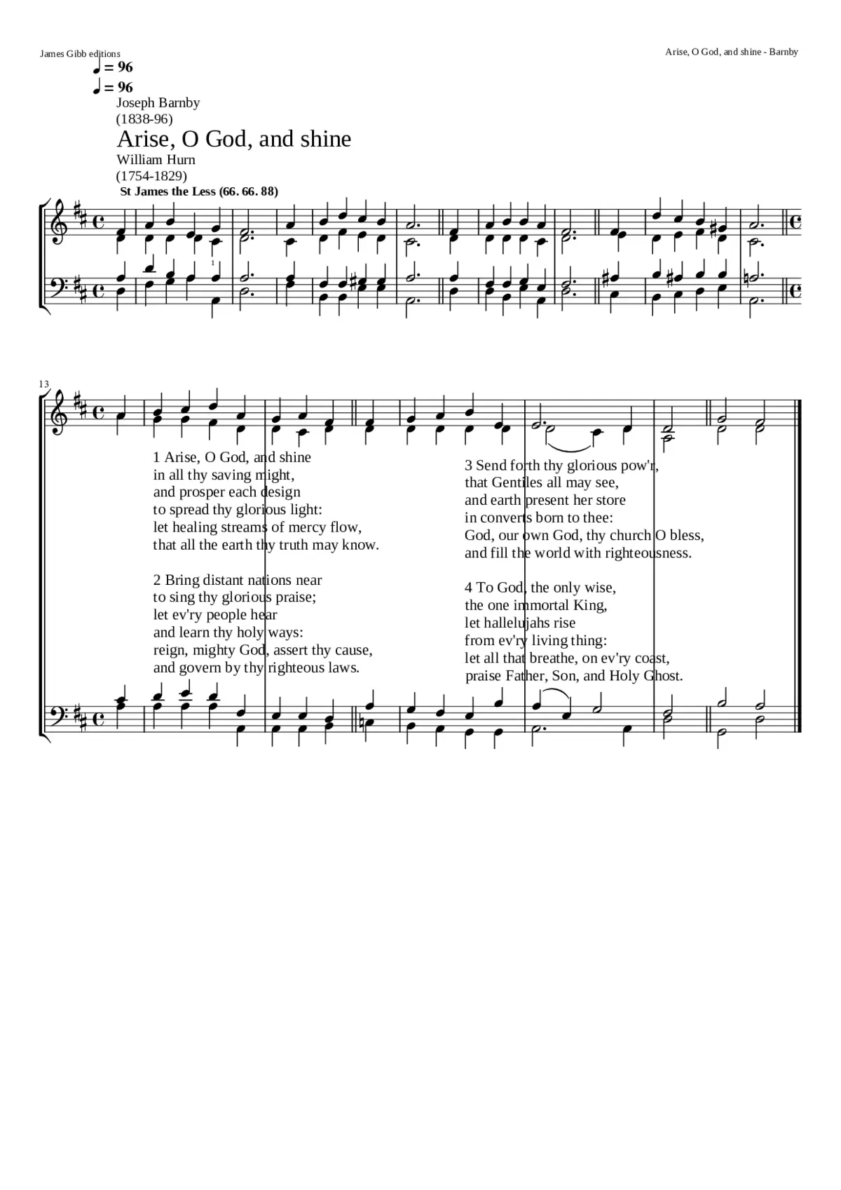 Arise O God and shine - Page 1