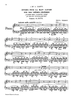 3 Etudes for the Left Hand on Famous Themes