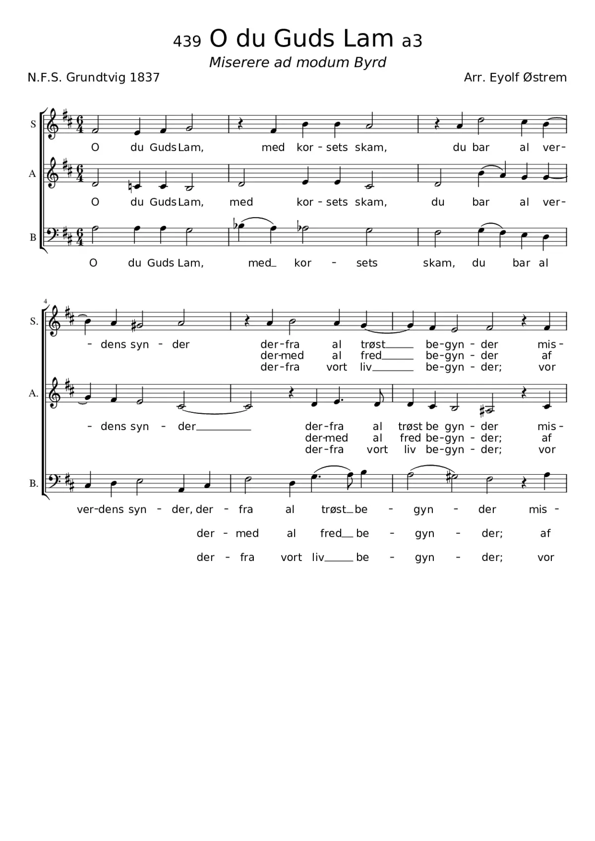 O du Guds Lam - Eyolf Østrem - Page 1