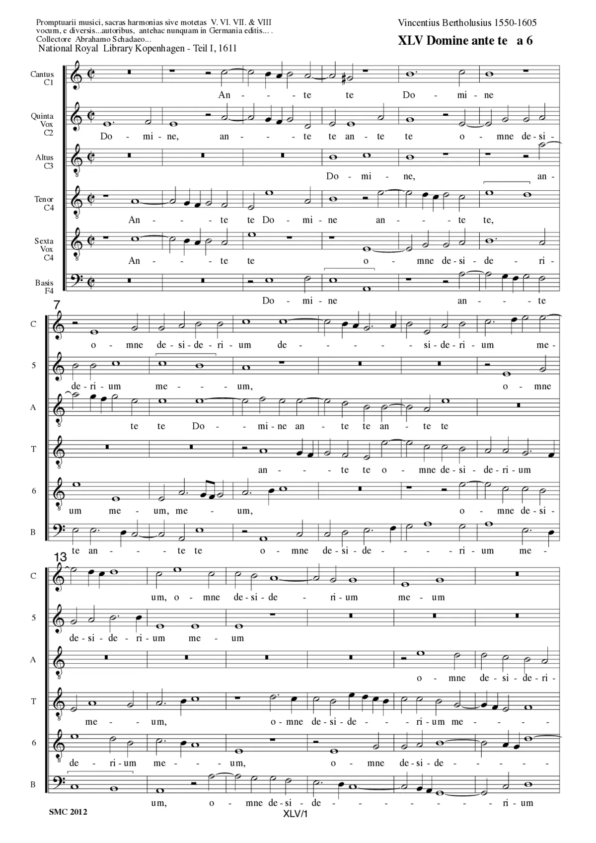 Domine, ante te - Page 1