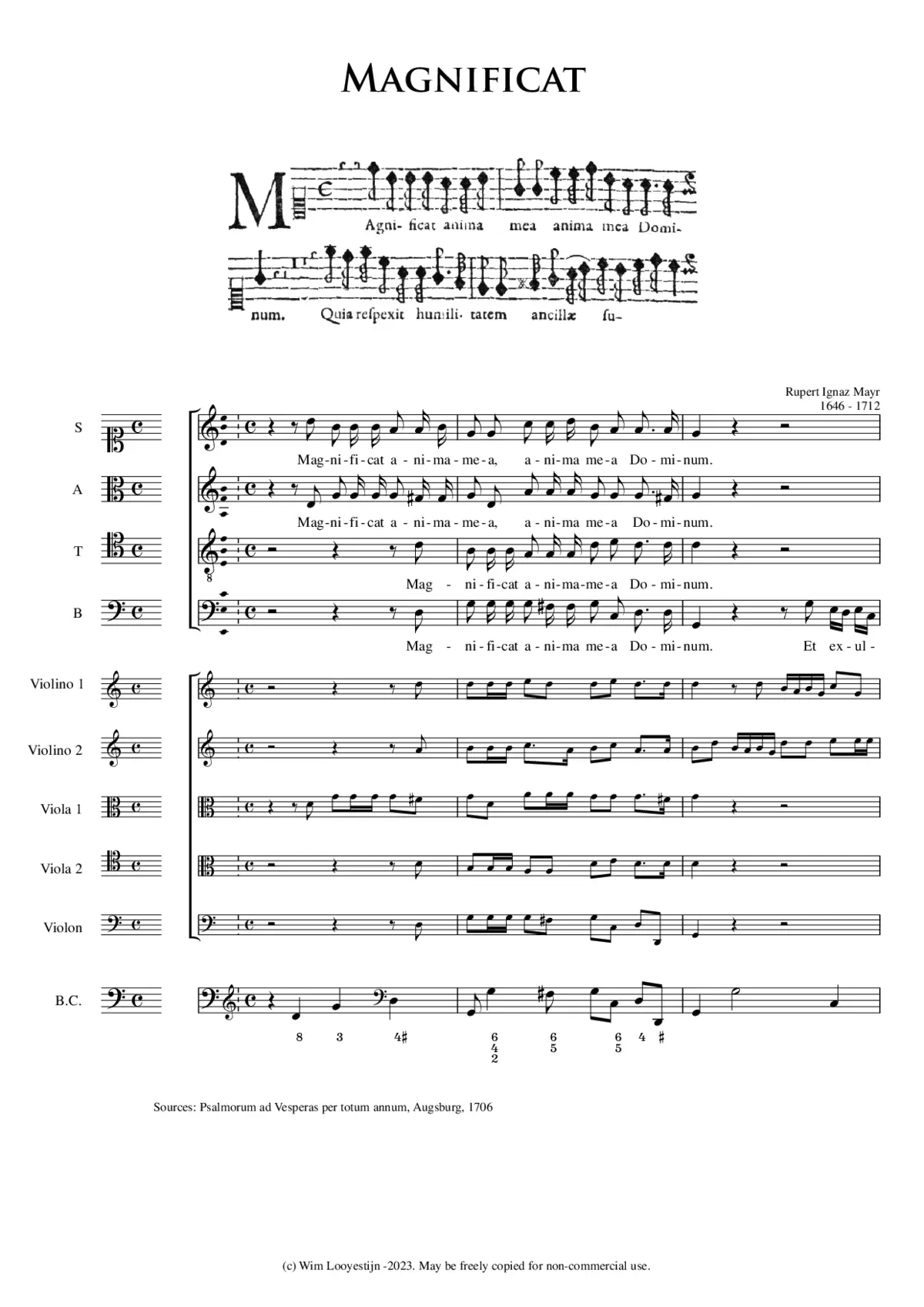 Magnificat - Page 1