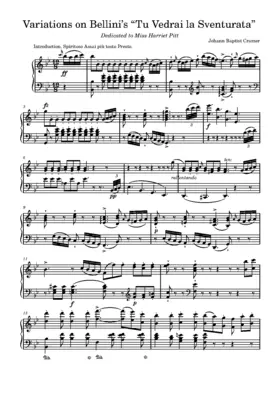 Variations on ‘Tu Vedrai la Sventurata’