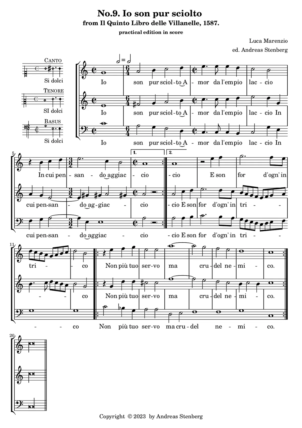 Io son pur sciolto - Page 1