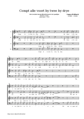 Compt alle voort by twee by drye