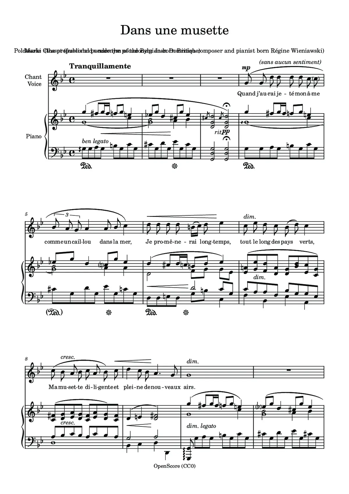Dans une musette - Page 1