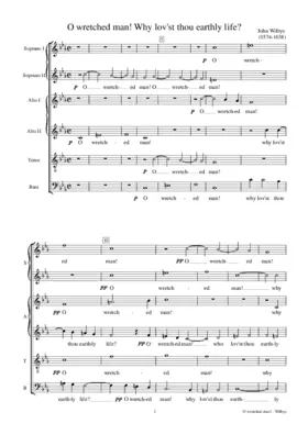 O wretched man! why lov'st thou earthly life