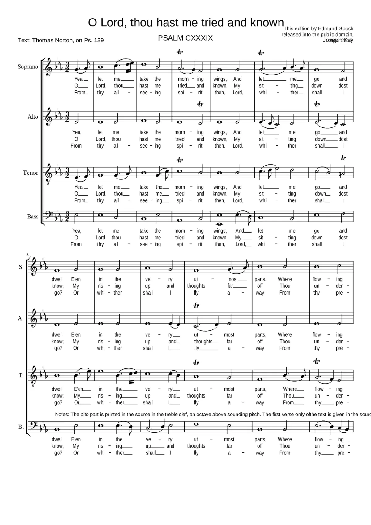 O Lord thou hast me tried and known - Page 1