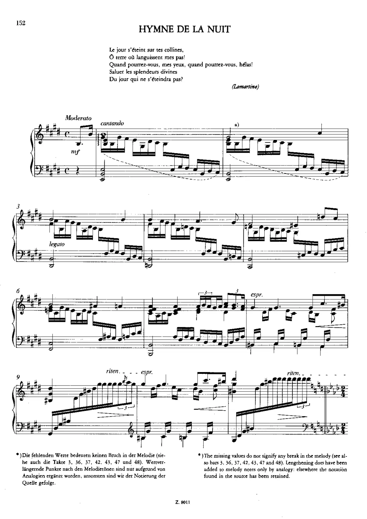 Hymne de la nuit, 173a/1 - Page 1
