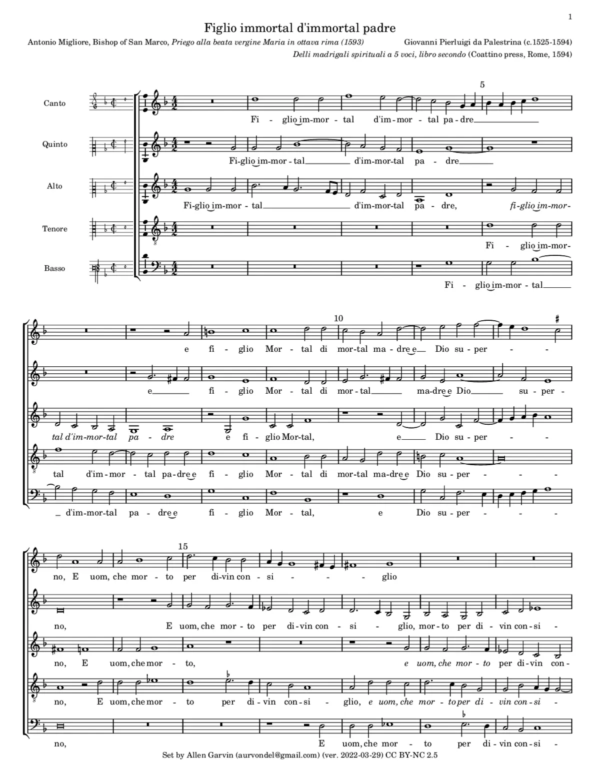 Figlio immortal d'immortal padre - Page 1