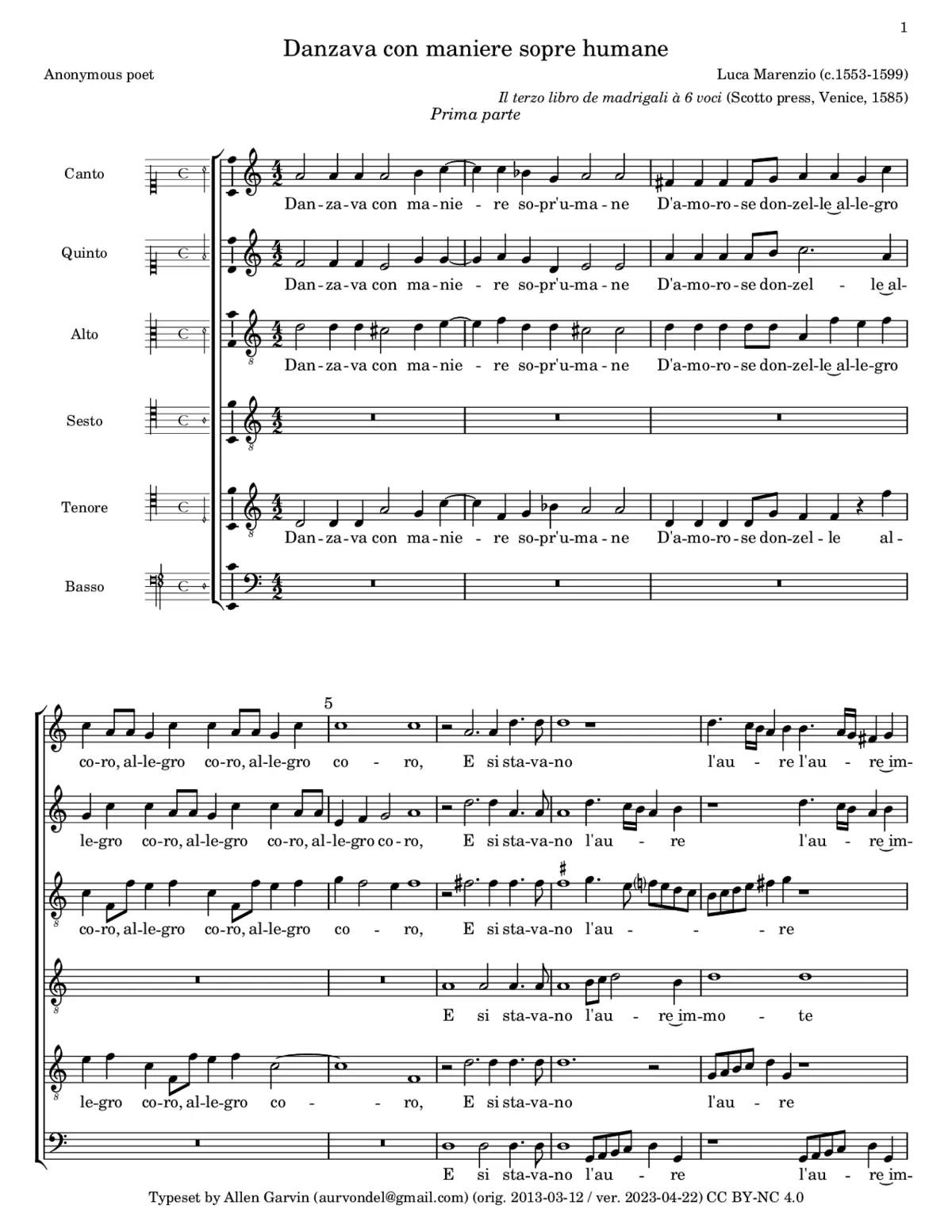 Danzava con maniere sopre humane - Page 1
