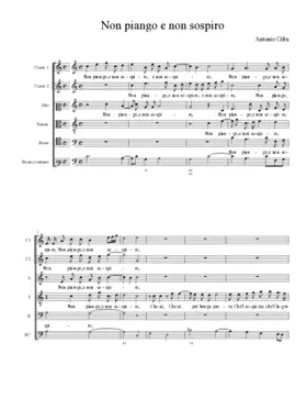 Non piango e non sospiro